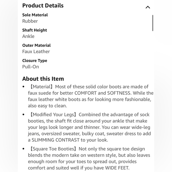 NWOT Square Toe Ankle Bootie - Picture 15 of 15